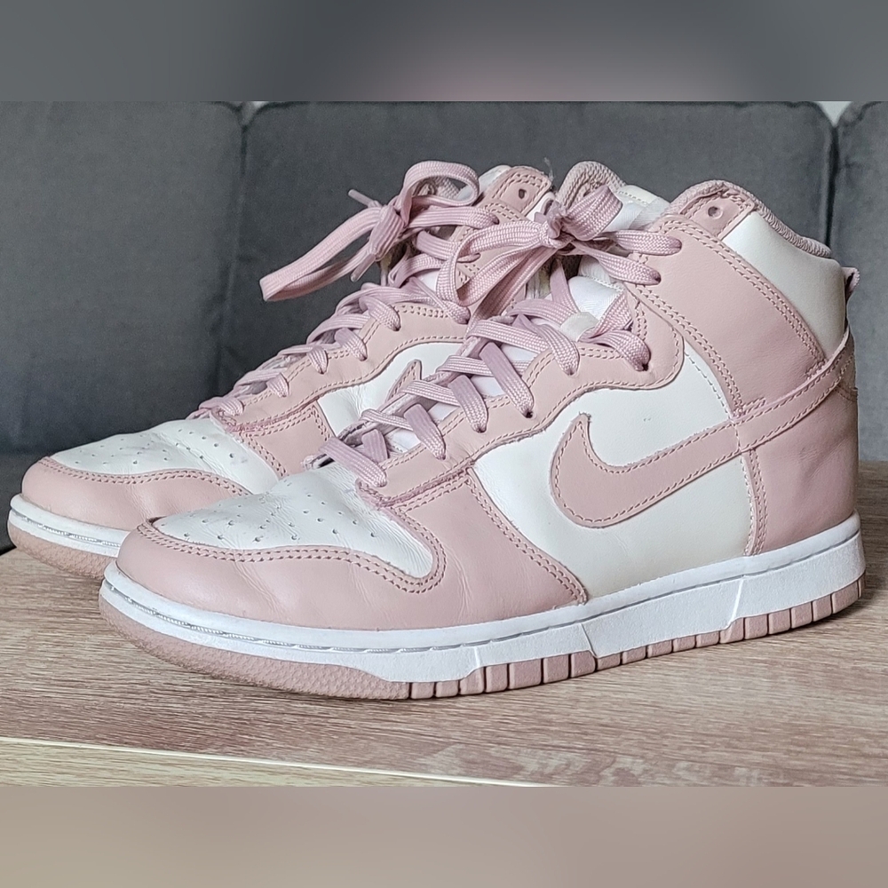Women's Pink and White Sneakers
